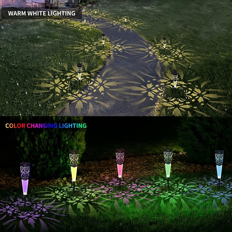 RGB διακοσμητική ηλιακή τροφοδοτημένη υπαίθρια πορεία τοπίων φωτισμού σταθερή για το χορτοτάπητα