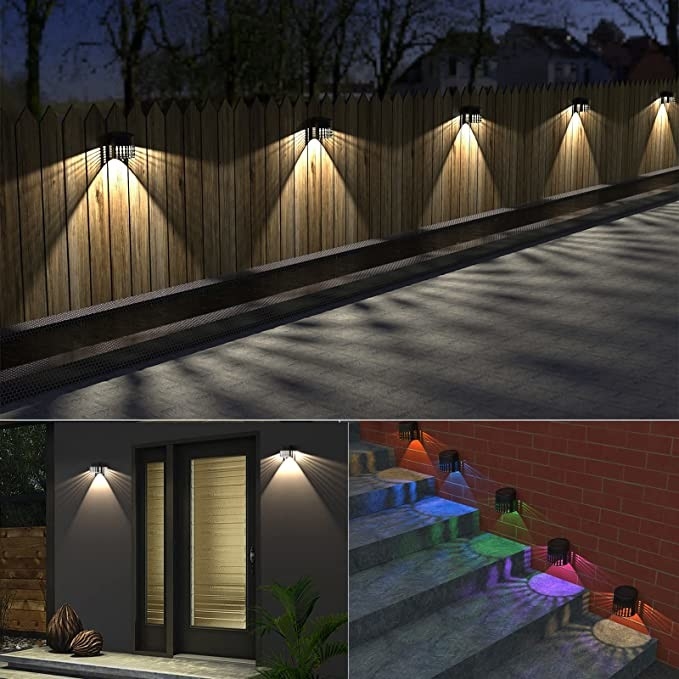 IP65 Wateproof Outdoor Solar Powered Fence Light Για διακόσμηση γκαζόν κήπου
