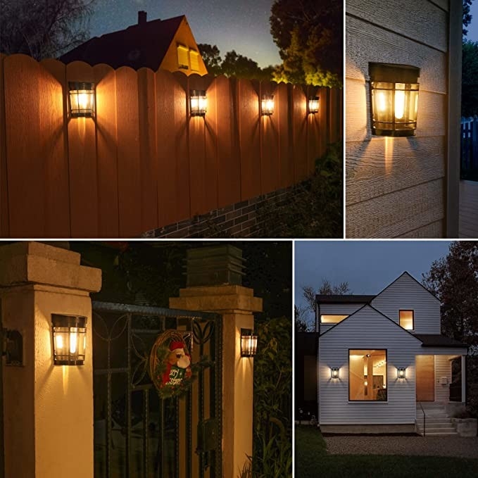 IP65 Αδιάβροχο εξωτερικό ηλιακό LED φώτα κήπου Ηλιακό φως τοίχου