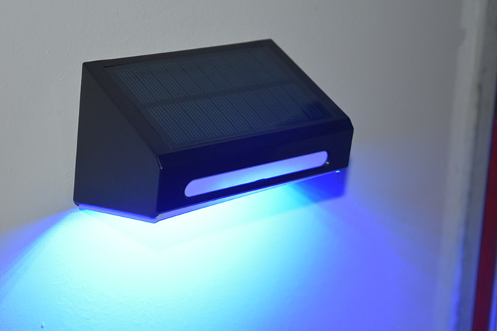 RGB Αλλαγή Αδιάβροχο Φωτό Τείχους LED Φωτό Κήπου Ηλιακό Φράχτη Φωτήρα Αποβάθρας Ηλιακό Εξωτερικό Φως