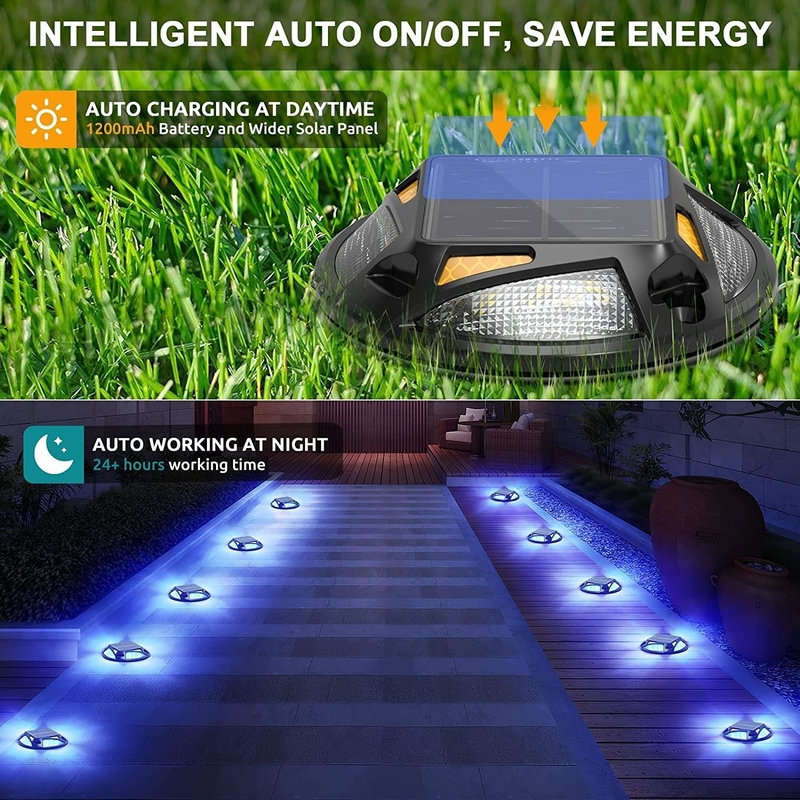 Αλουμινίου Ηλιακό LED Dock Lights Led Deck Lamp Για Βήμα Περπατητό Πεζοδρόμιο Σκάλα Κήπος Γήπεδο Pathway