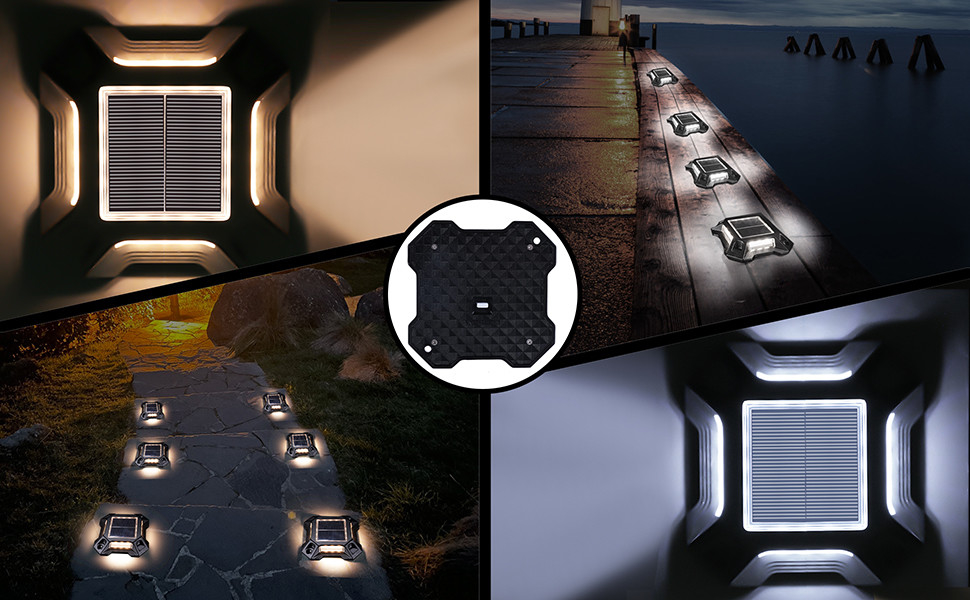 IP68 Αδιάβροχα Ασύρματα Εξωτερικά LED Ηλιακά Φώτα Δέκασης για Κήπο