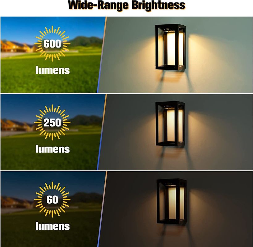 Εργασιακό ηλιακό πάνελ 15 ωρών Μαύρα διακοσμητικά ηλιακά φώτα 6 ωρών χρόνος φόρτισης 2 πακέτα