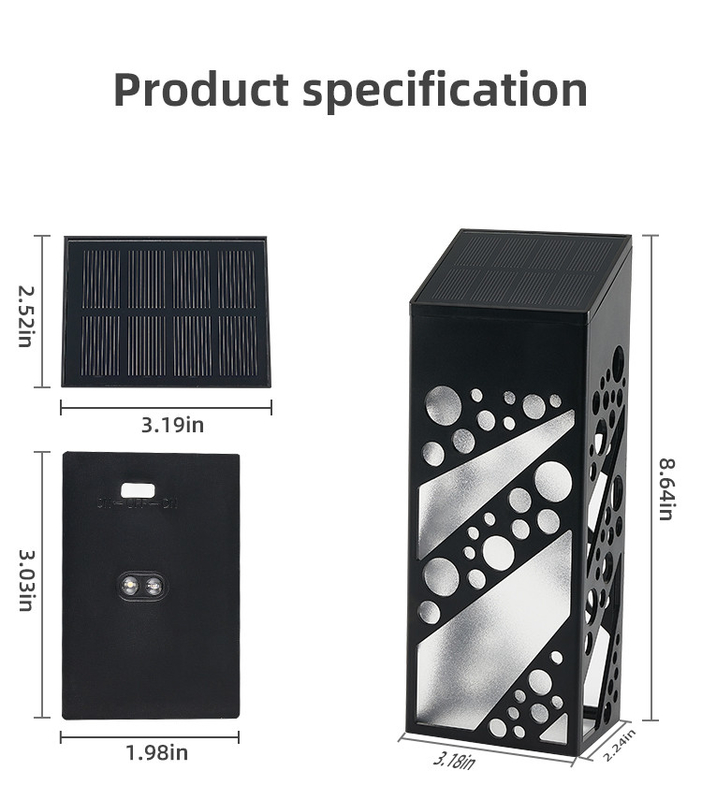 IP 68 Αδιάβροχα ηλιακά LED φωτιστικά εξωτερικών διακοσμητικών ηλιακών λάμπων για αυλές
