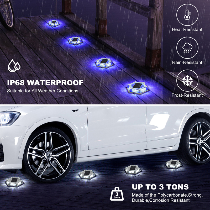 20 λουμέντα Ηλιακό LED φωτισμό αποβάθρας IP68 Αδιάβροχο για φωτισμό φωτισμού φωτεινής αποβάθρας