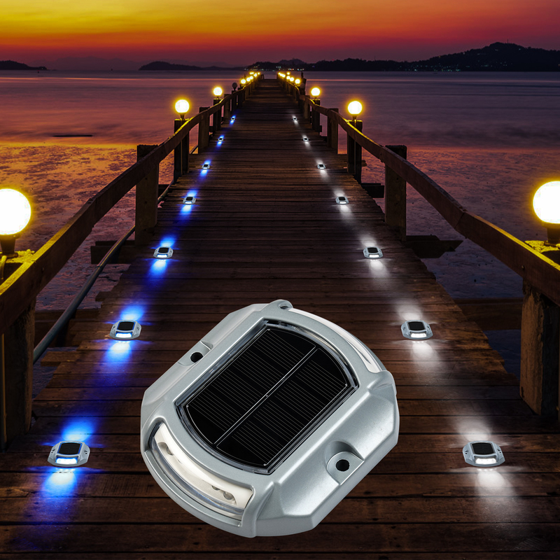 LED Ηλιακό Φως Πυροσβεστικό IP68 2V Γαλάζιο/Κρύο Λευκό 20 Λουμέντα φωτεινότητα Εγκατάσταση βίδες