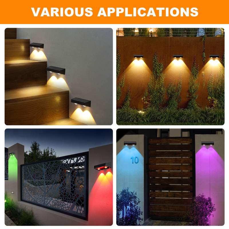 Εξωτερικό ηλιακό φράχτη φως με ζεστό λευκό RGB φωτεινό χρώμα και 20Lumens φωτεινότητα