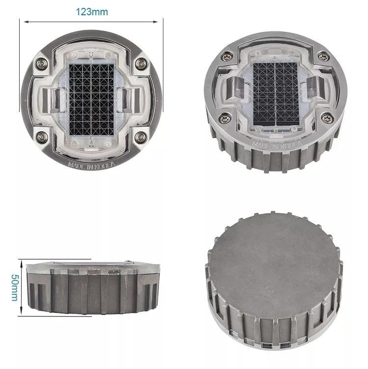 123*50 mm Ηλιακός κατασκευαστής δρόμου για φωτισμό σε όλες τις καιρικές συνθήκες