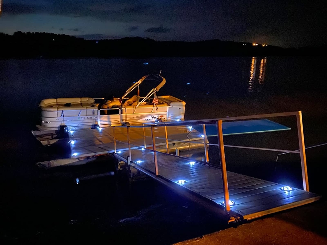 Εξωτερική προειδοποίηση LED Ηλιακά φώτα δρόμου αποβάθρας Ηλιακά φώτα βήματος για πεζοδρόμιο κήπο οδός αυλή