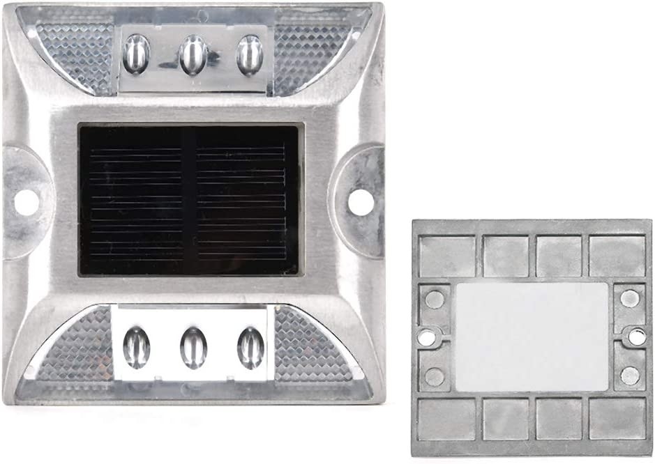 Ηλιακή οδική άκρη με μέγεθος 103*106*24mm και LED ανακλαστικό φως προειδοποίησης κυκλοφορίας 330g