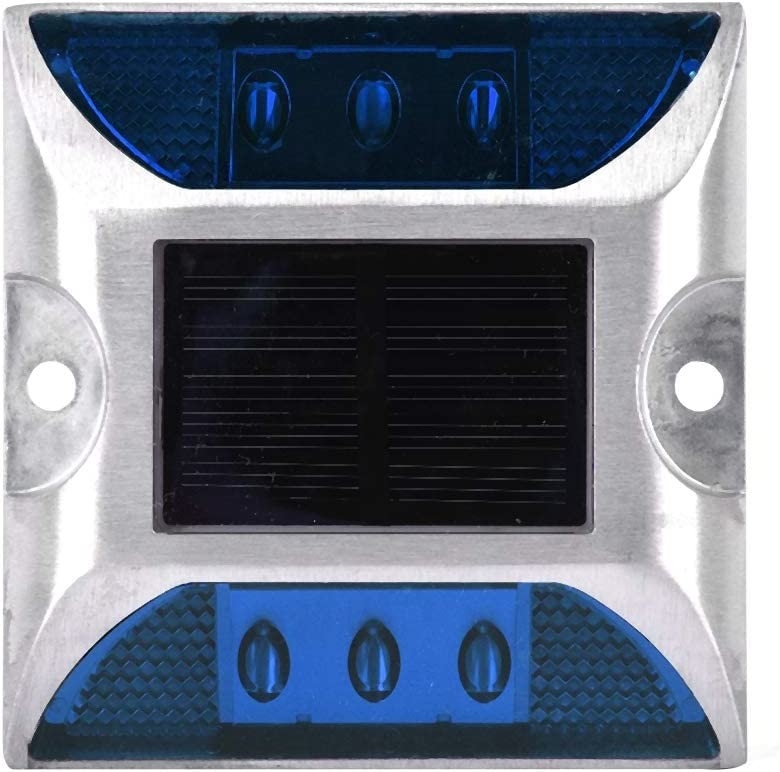 Ηλιακή οδική άκρη με μέγεθος 103*106*24mm και LED ανακλαστικό φως προειδοποίησης κυκλοφορίας 330g