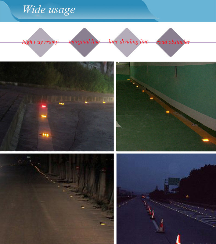 Ηλιακοί τροχονόμοι 2V LED IP68 Αδιάβροχος Αλουμινίου Συνδυασμός PC Αντανάκλαση Κίτρινο Κόκκινο Λευκό Μπλε Πράσινο