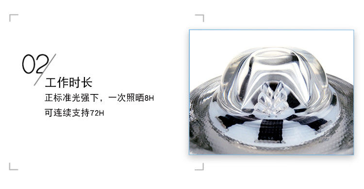 360 μοίρες θερμαινόμενο γυαλί Ηλιακή ενέργεια LED οδική άκρη οδική άκρη προειδοποίηση πεζοδρόμιο οδική άκρη