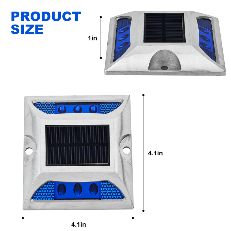 IP68 Διορθωμένο φως LED ηλιακού σήμανσης οδικής οδού με διάρκεια ζωής 50000h και τάση 2V