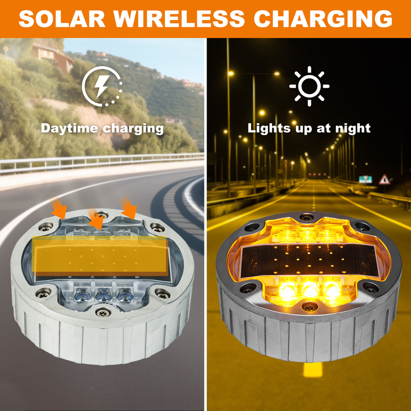 1150g Ultra Durable Aluminum Alloy LED Ηλιακοί Ρυθμιστές Δρόμου / Ηλιακοί Δρόμοι