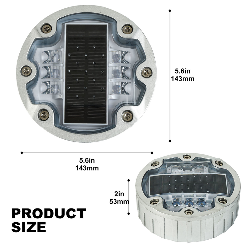 1150g Ultra Durable Aluminum Alloy LED Ηλιακοί Ρυθμιστές Δρόμου / Ηλιακοί Δρόμοι