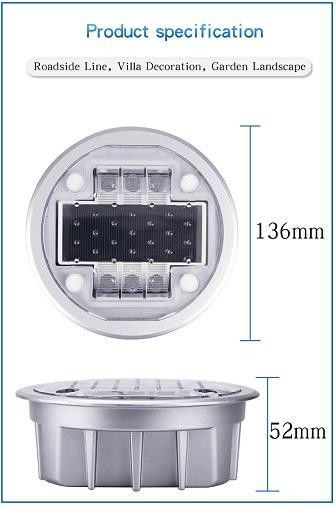 136*52mm Ηλιακοί Δρόμοι IP68 Αδιάβροχος LED Πηγή Φωτός για -20C- 60C Θέρμανση