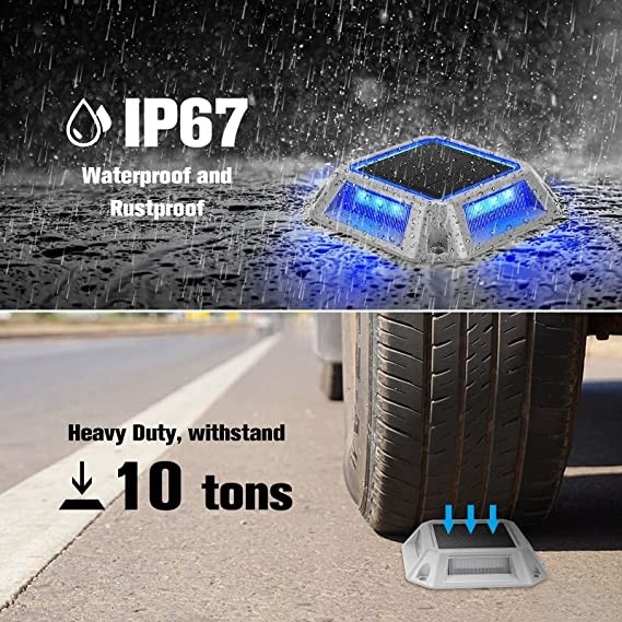 Εξωτερικό IP68 Αδιάβροχο Περπατητό Δρόμο LED Δρόμος Στάδιο Σημαντικό Φως Δρόμος Ηλιακή ενέργεια Φως