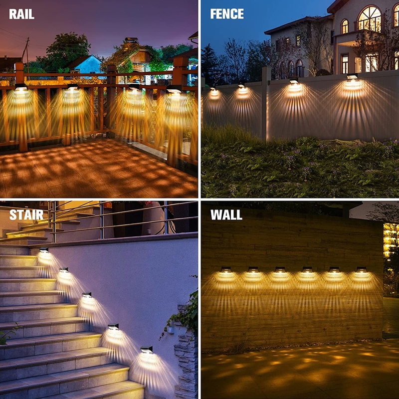 Εξωτερικό Ανερόστερο Δέκτης Φώτα Τείχους LED Ηλιακό φωτισμό Φωτισμός Τείχος Φώτα Για Κήπο Φράχτη Εξωτερικό Τείχος