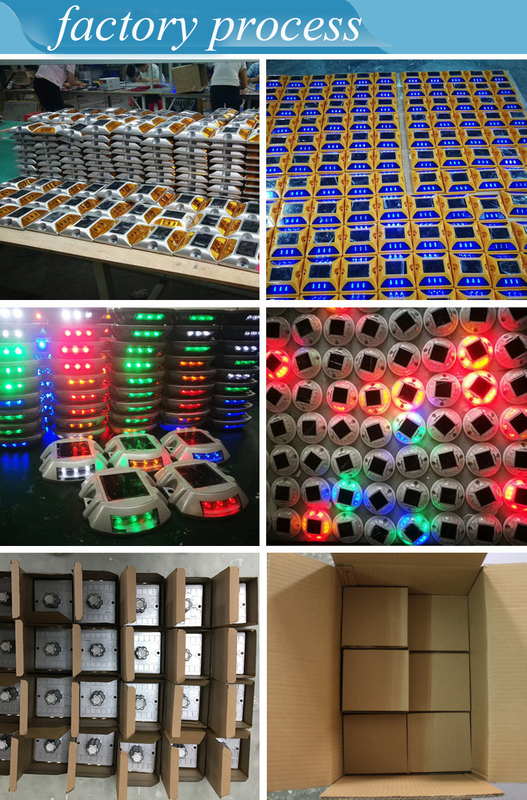 IP68 Αδιάβροχο Ηλιακό Πύργο LED Χαλυβουργία Αλουμινίου Αντανάκλασης Οδικά Φώτα Οδήγησης Οδικής Κυκλοφορίας με πόδια