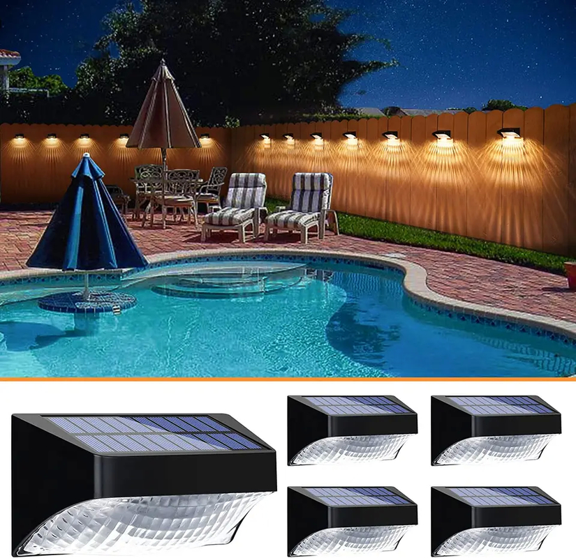 10LM Θερματικά λευκά/ψυχρά λευκά/RGB LED ηλιακά φώτα κήπου με προστασία από το νερό IP65