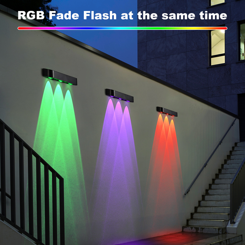 205*50*38mm Ζεστό Λευκό RGB Ηλιακό Φράχτη Φως για Προσαρμόσιμη Λύση Φωτισμού