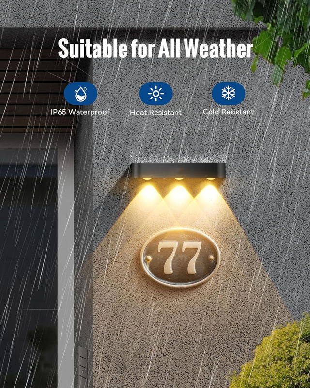 Οικολογικά φιλικά ηλιακά φώτα LED για εξωτερική διακόσμηση με 8 ηλιακά φώτα Αδιάβροχα