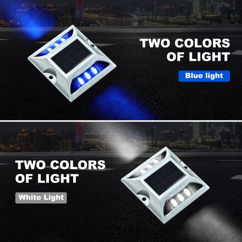 Φωτεινά αλουμινένια ηλιακά μονοπάτια με φώτα που αναβοσβήνουν και χρόνο εργασίας ≥100 ώρες